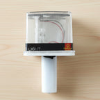 Easy-to-install solar warning light on poles and barriers