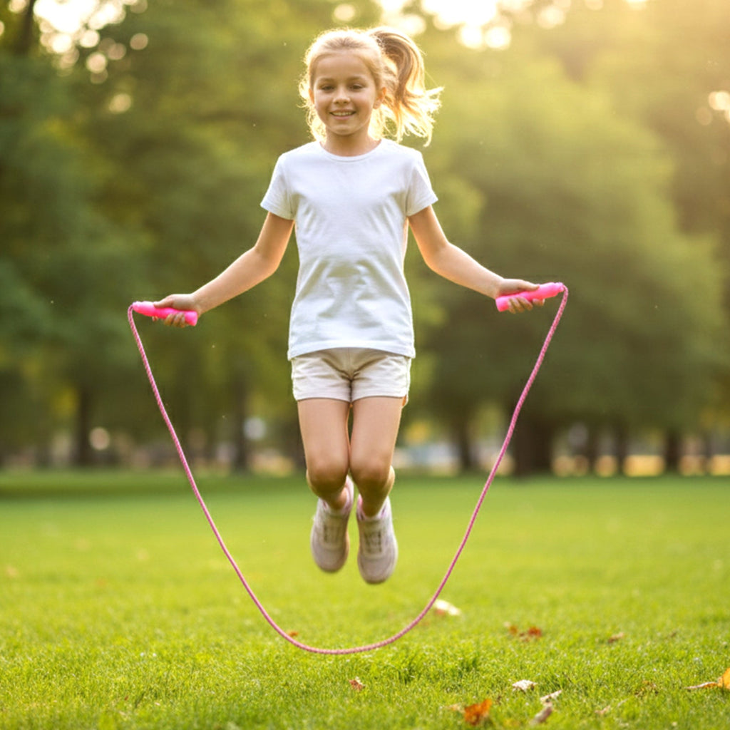 Lightweight jumping rope suitable for kids and adults fitness activities