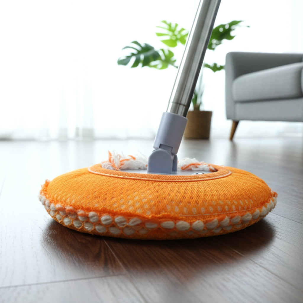 Close-up of microfiber mop head showing detailed texture for effective cleaning