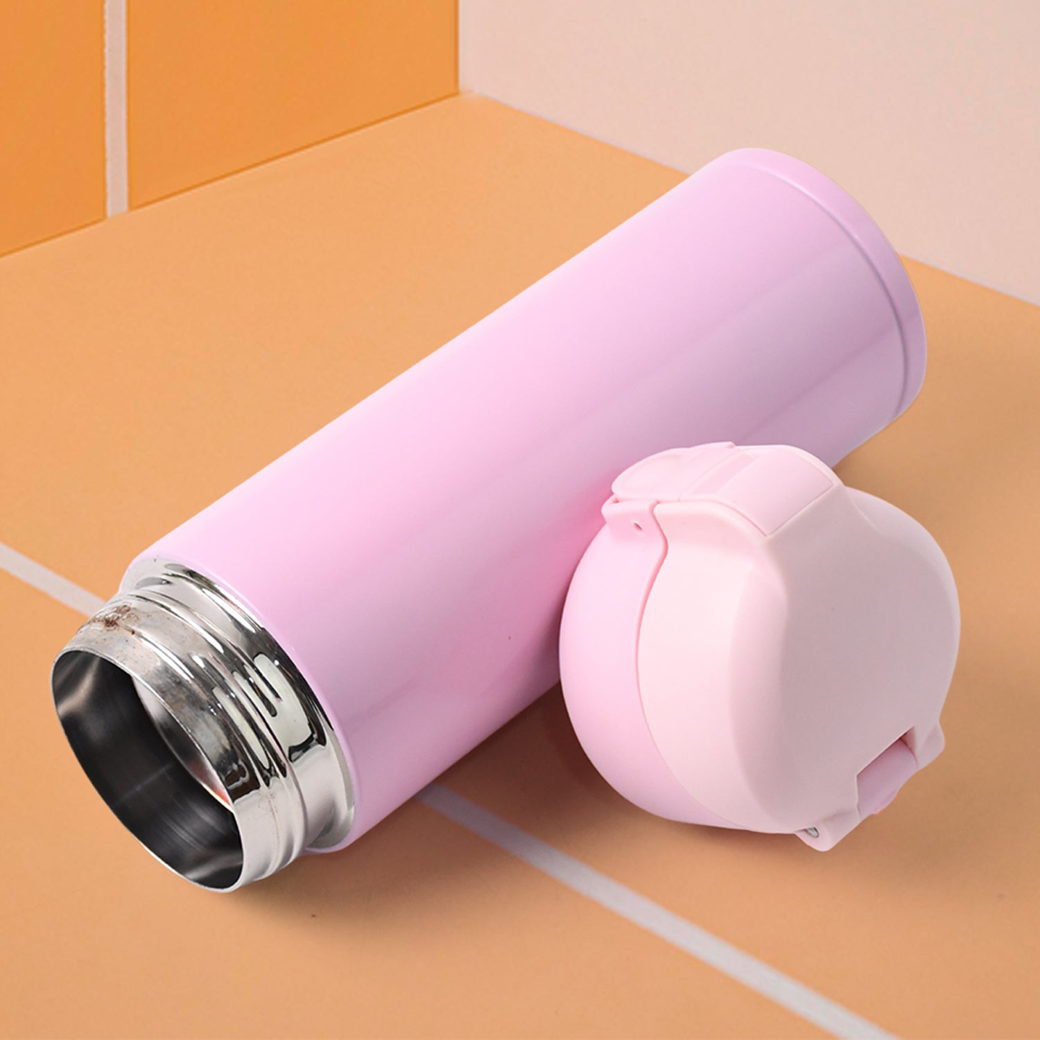 Compact stainless steel vacuum insulated travel water bottle 350ml