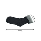 Close-up of skin-friendly ankle socks with cushioned support.