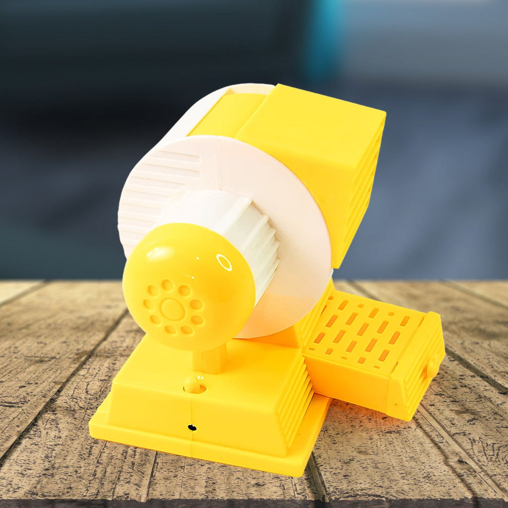 Portable USB table fan with dual airflow vents for enhanced cooling