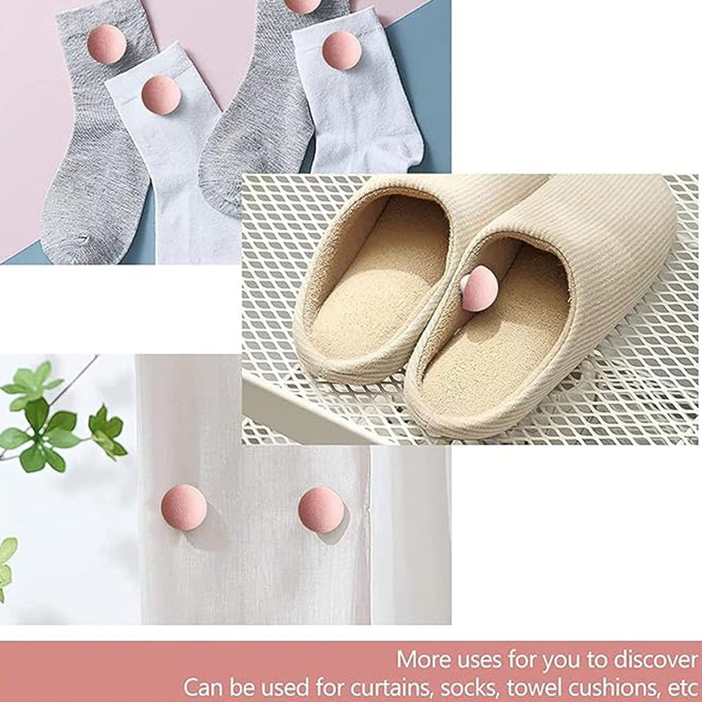 Pins pressed into fabric of a bed headboard for decoration