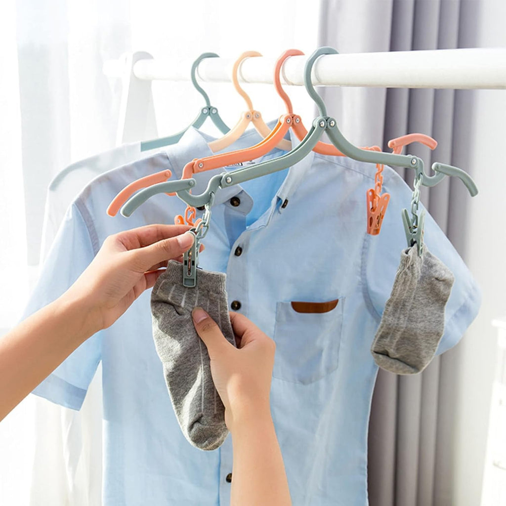 Compact design folding hanger suitable for home and travel