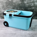 Super absorbent microfiber 360° rotating spin mop set with bucket