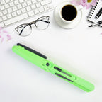 FERVENT compact Pen Scissors open, revealing sharp blades for precise cuts.