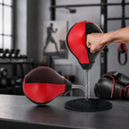 Inflatable punching ball with air pump for quick setup