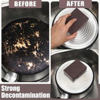 Compact 7x7 cm kitchen cleaning sponge scrub block for stain removal