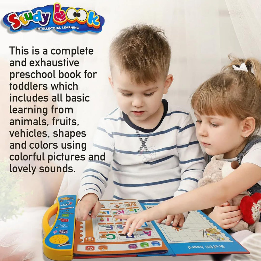 Children’s interactive learning book with sound and phonics features