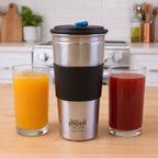 Leakproof travel drinkware with secure sipping lid