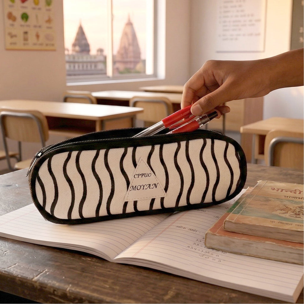 Stylish premium fabric zipper pouch