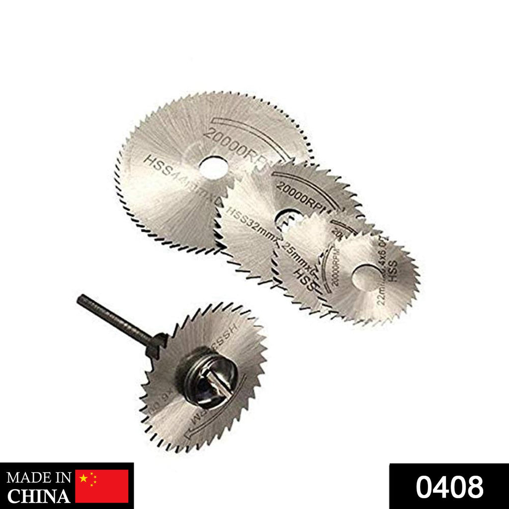 6-piece HSS circular saw blade set for precise cuts with rotary tools.
