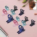 Set of plastic hair clamps with minimalist matte finish design