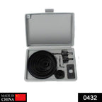 Comprehensive 16-piece HSS Hole Saw Drill Bit Set with various sizes and accessories.