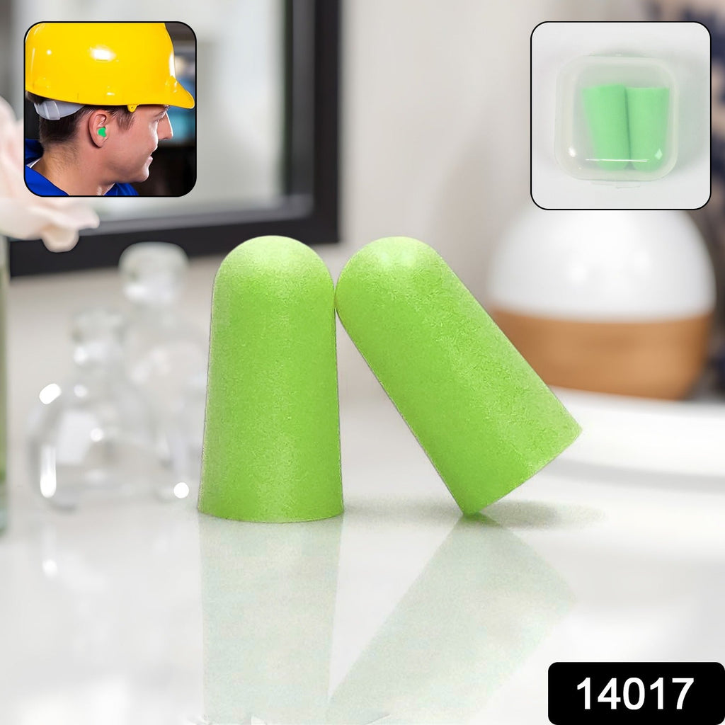 Close-up of comfortable foam earplugs designed for effective noise blocking.