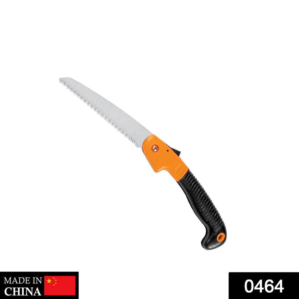 Folding saw with a 180mm blade, ideal for garden pruning tasks.