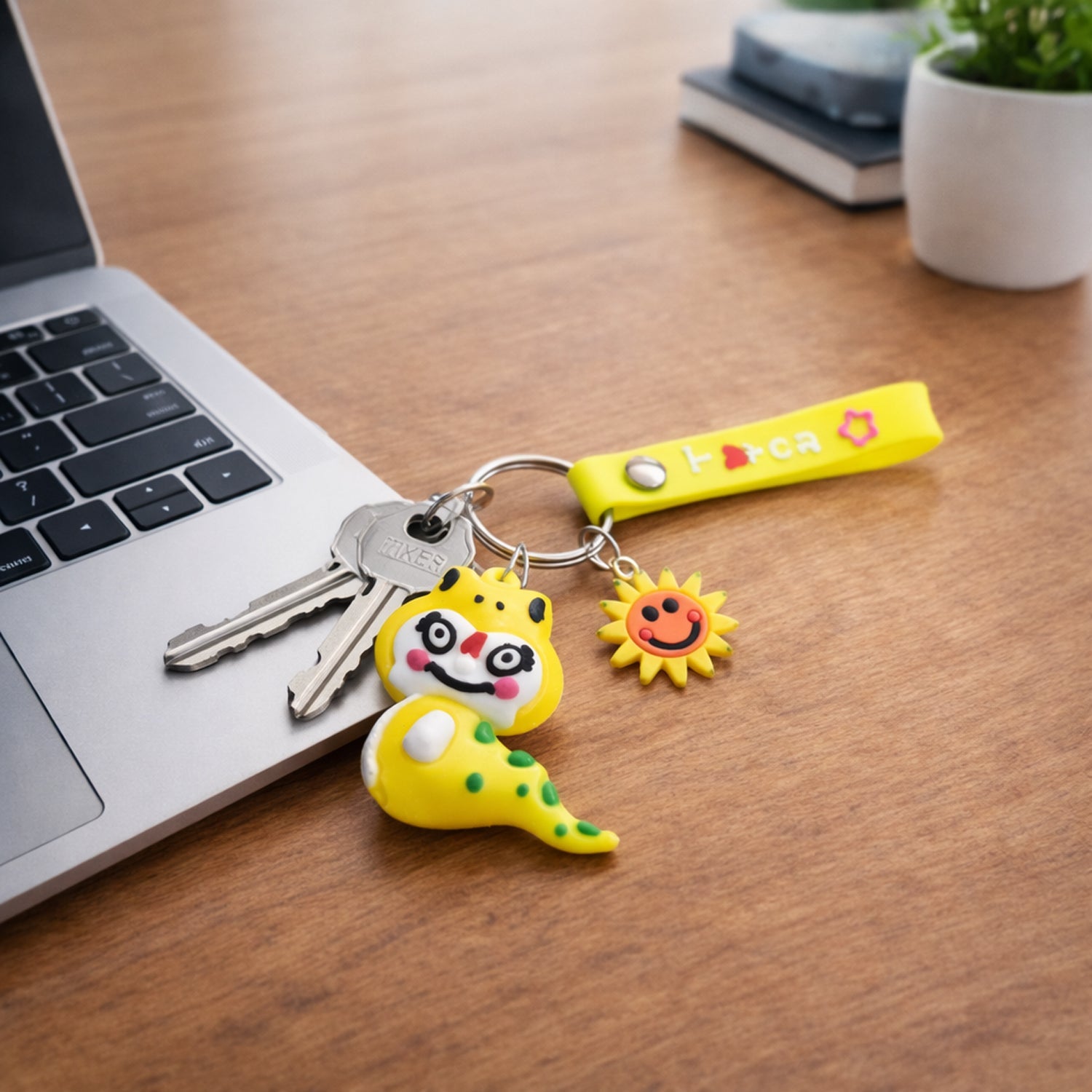 Dinosaur keychain bag accessory for kids and teens