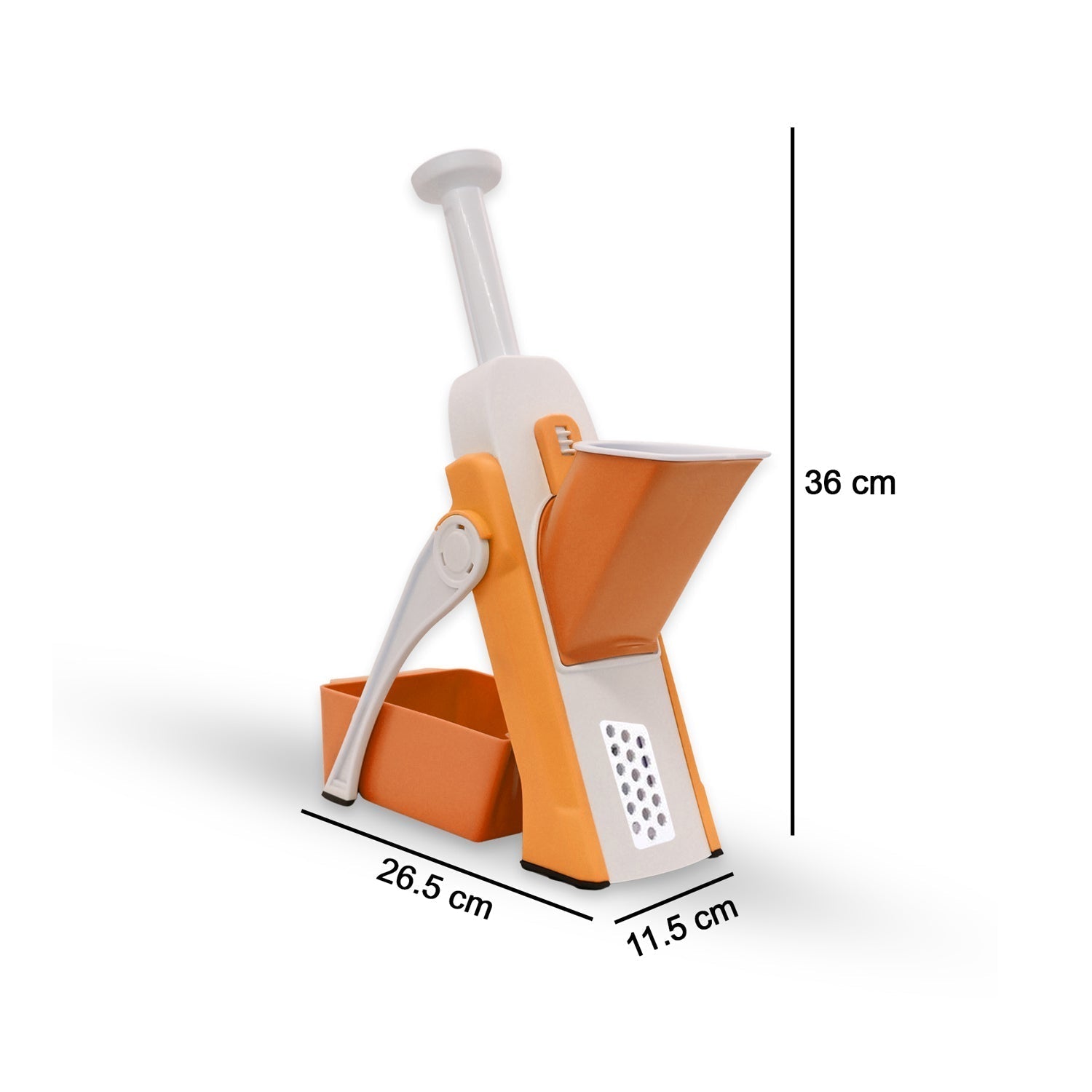 Easy-to-clean components of the XcelCraft vegetable slicer.