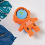 SpaceBuddy eraser designed as an astronaut figure for children