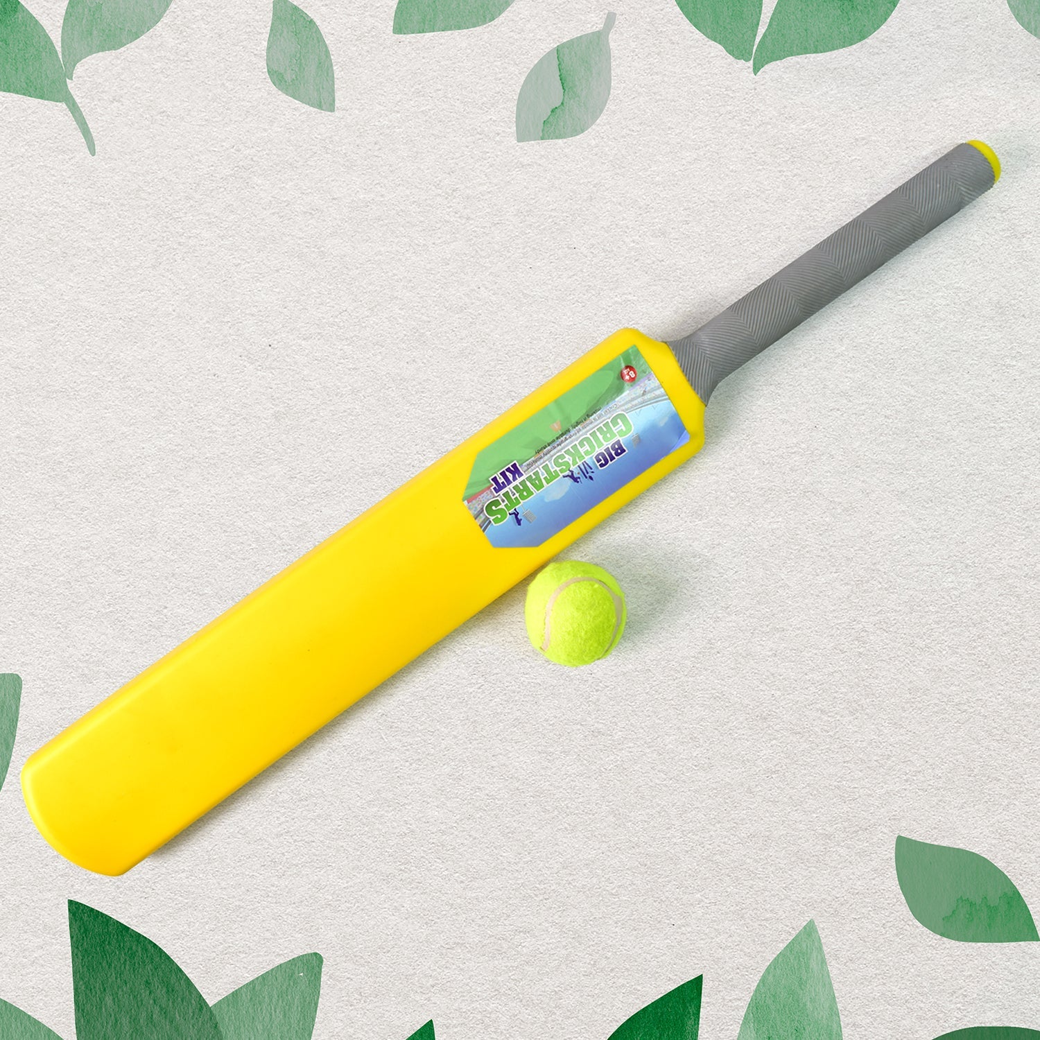 Sturdy and durable plastic cricket stumps with a stable base, ready for play.