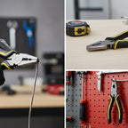 Ergonomic anti-slip grip handle of the long nose plier for comfortable use.