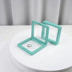 Transparent jewellery display box with detachable base for vertical display