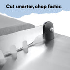 Kitchen tool for cutting and chopping vegetables uniformly using slots