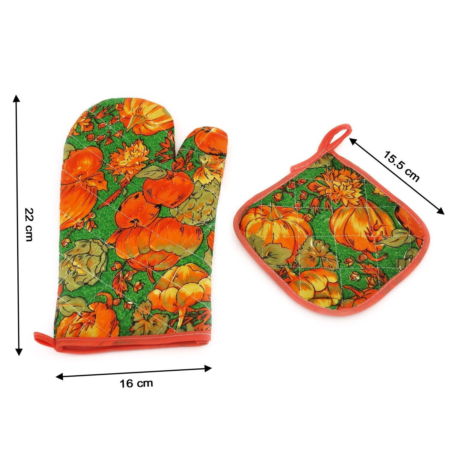 Stylish and durable cotton oven mitt for everyday kitchen use.