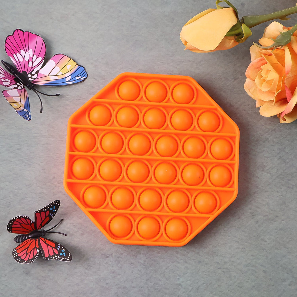 Hexagon shape silicone Pop It Fidget Toy for stress relief