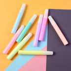 Close-up of glitter glue pen set showing controlled and mess-free glue flow