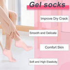 Silicone moisturizing socks with breathable design for daily use