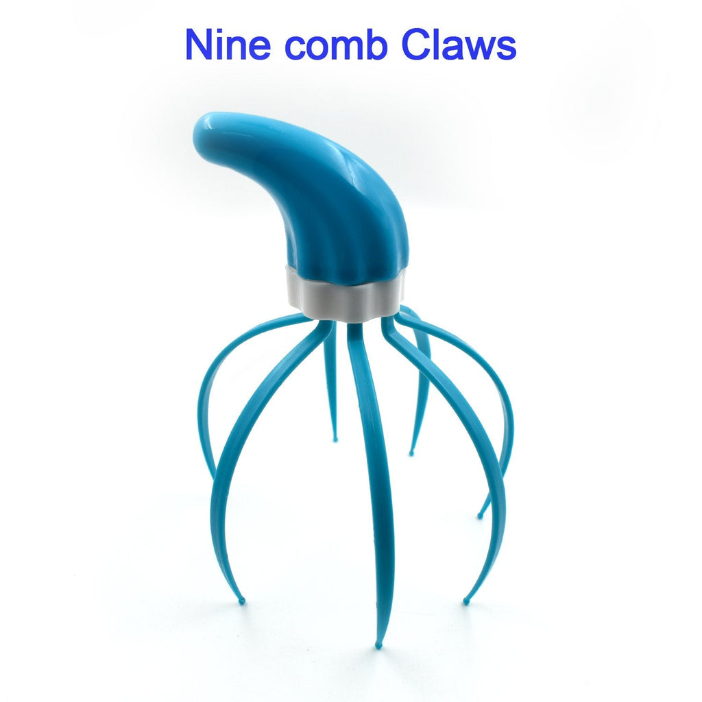 Comfortable hand grip massager for head and scalp relaxation.