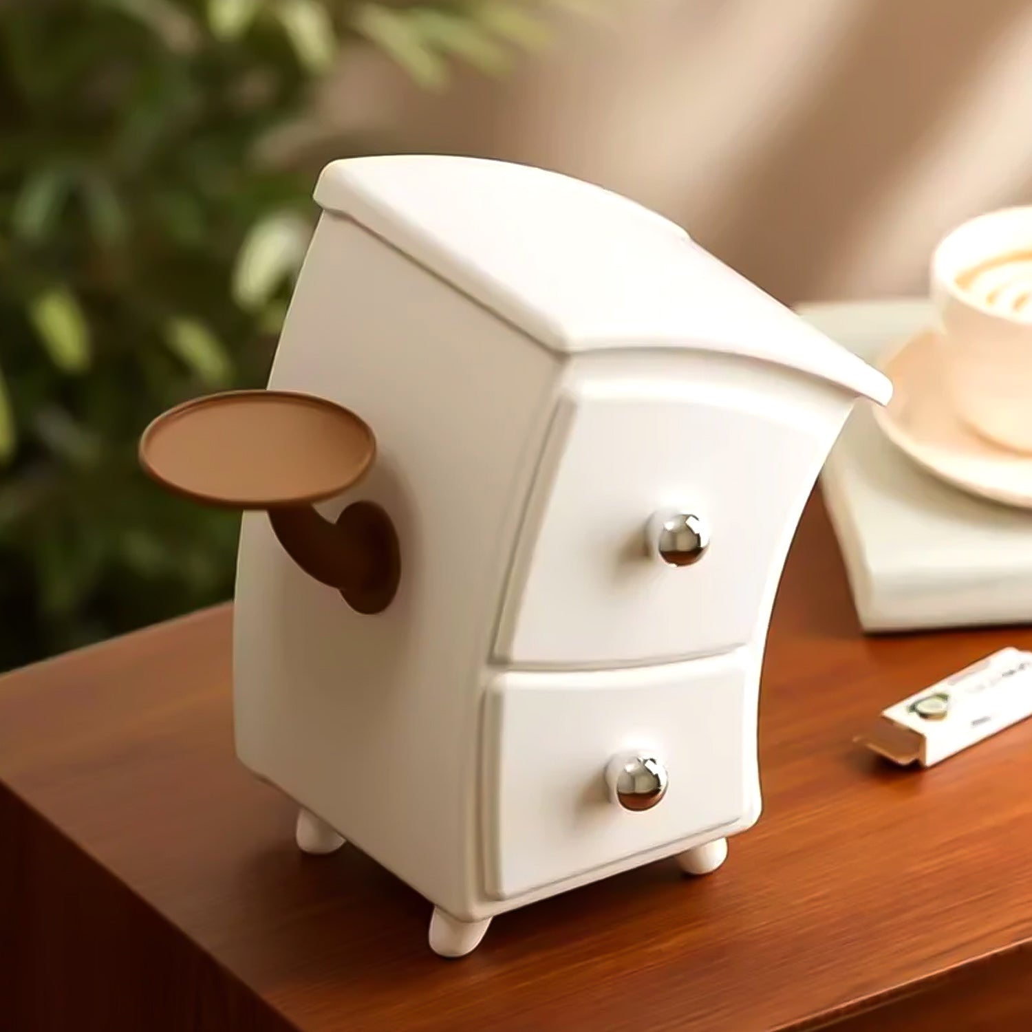 Mini cabinet style storage organizer suitable for office and study desks