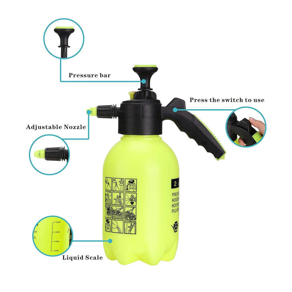 Detailed view of the watering can spray nozzle's adjustable mechanism.