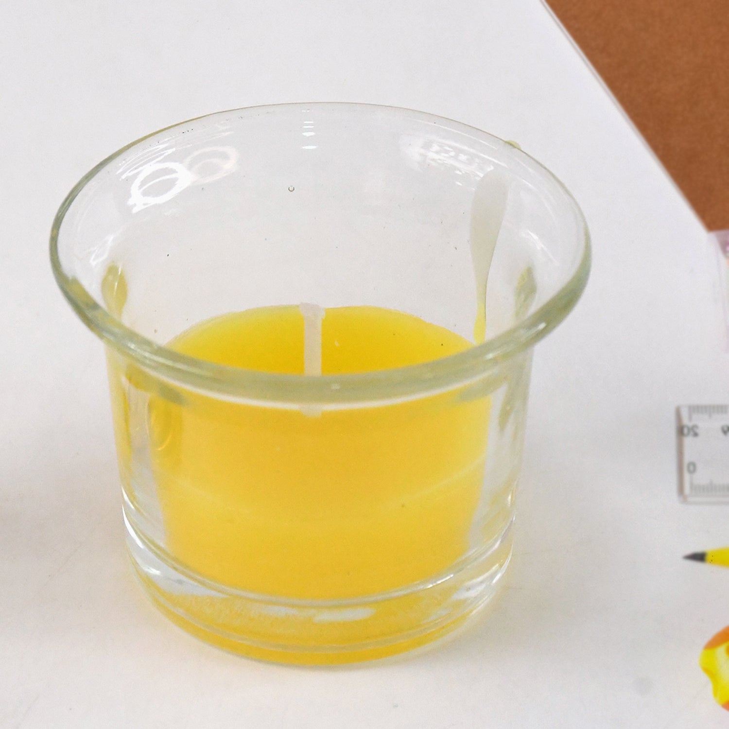 Decorative smokeless candle holder with sturdy plastic stand