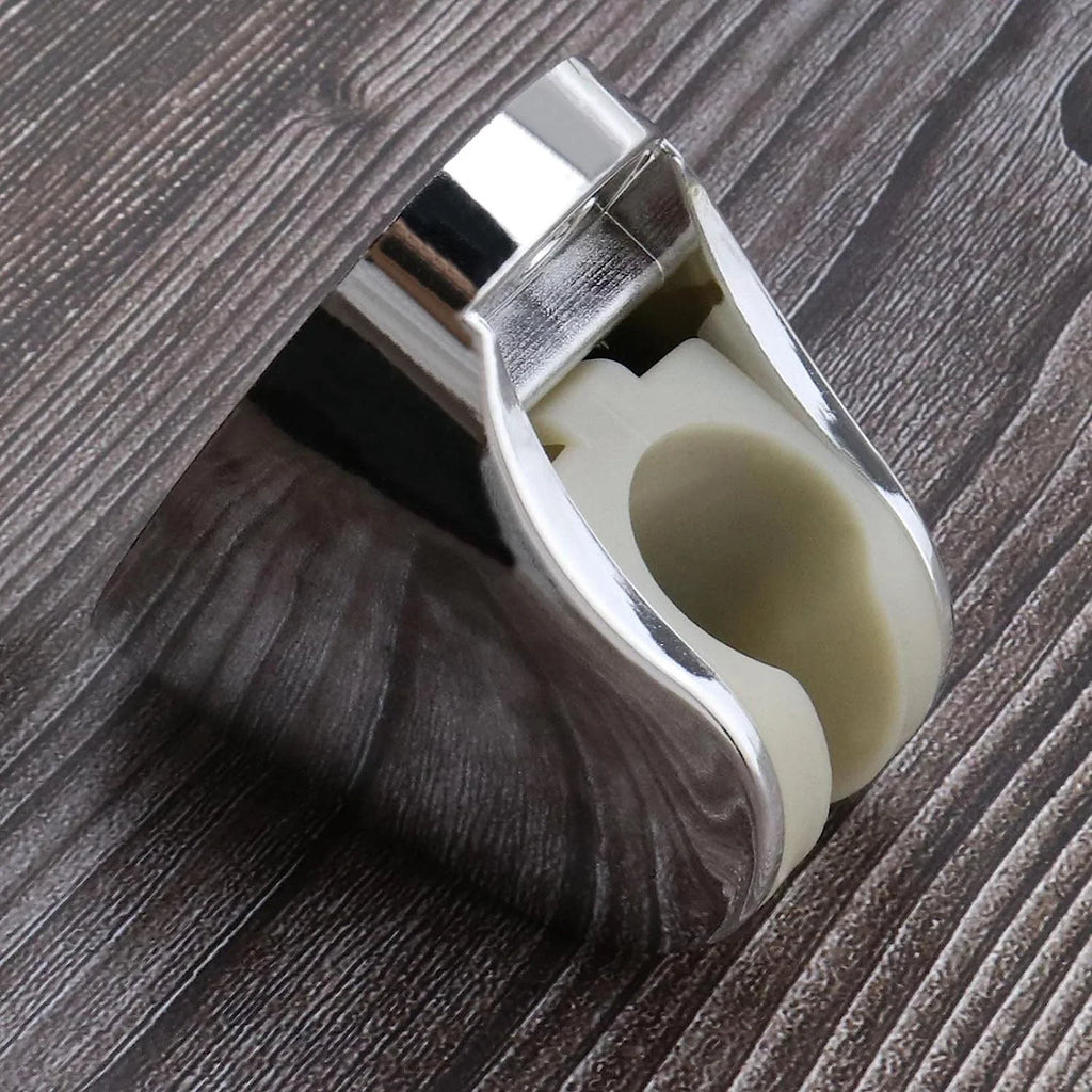 Adjustable hand shower holder showing its sturdy construction and design.