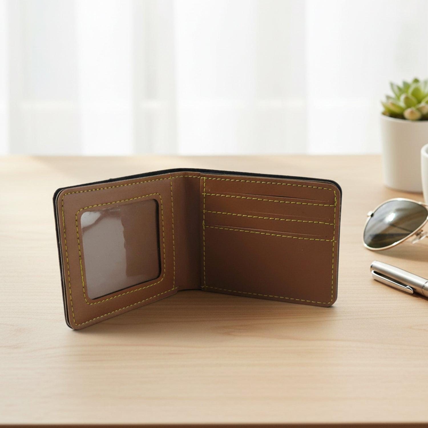 Stylish men's wallet with multiple card slots