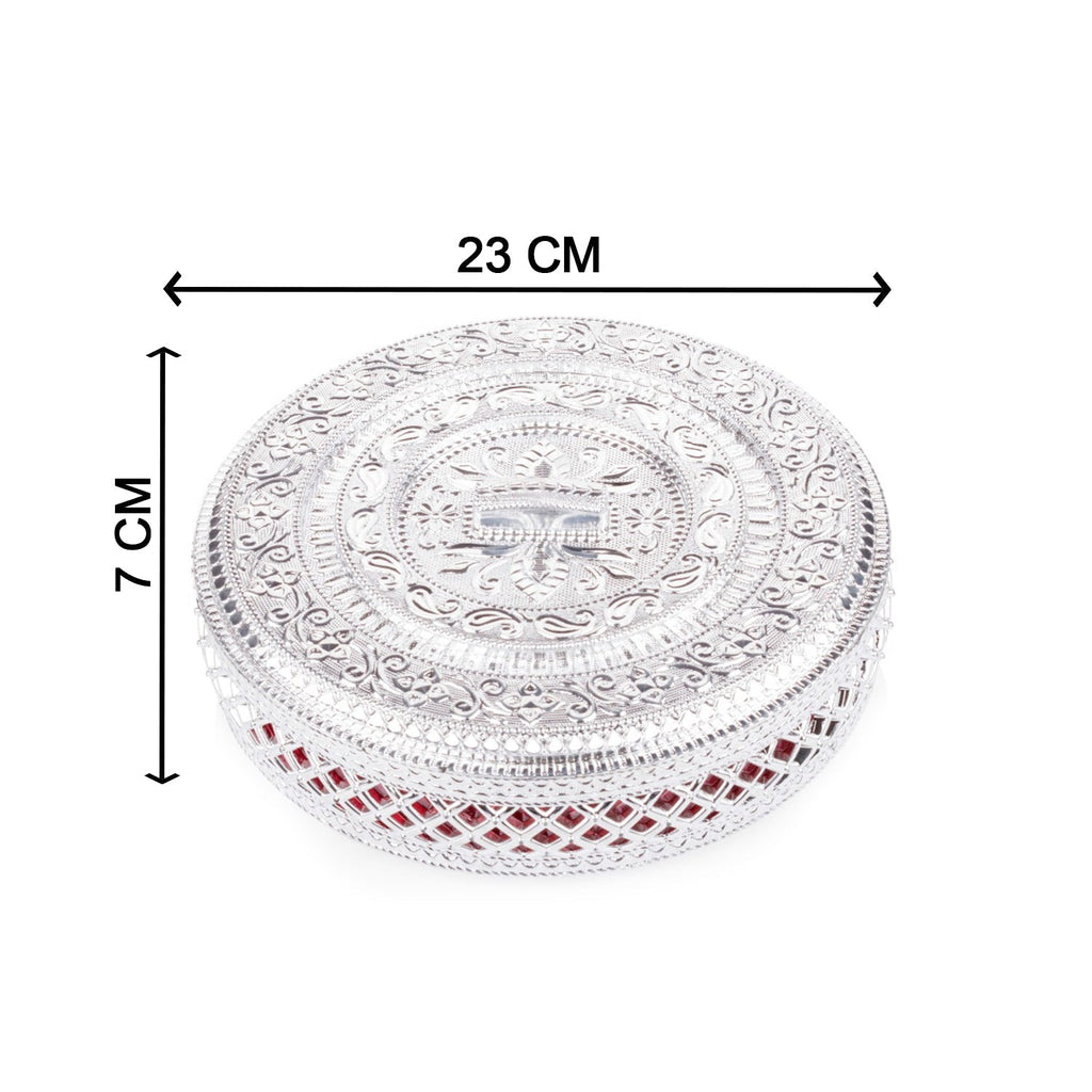 Compact dry fruit box with lid, ideal for daily use or special occasions.