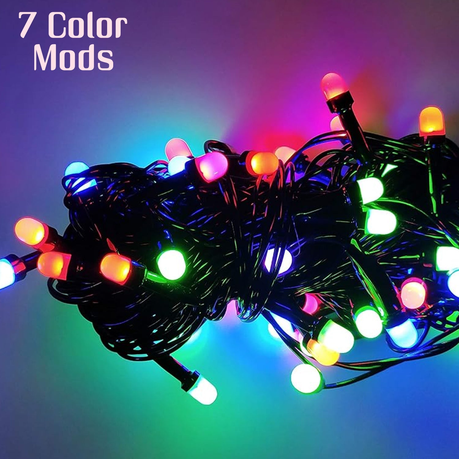Decorative LED string lights, 3 meters long, draped elegantly for a wedding ambiance.
