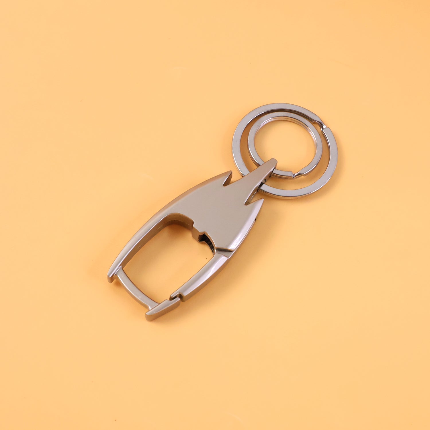 Keyring organizer holder in durable metal