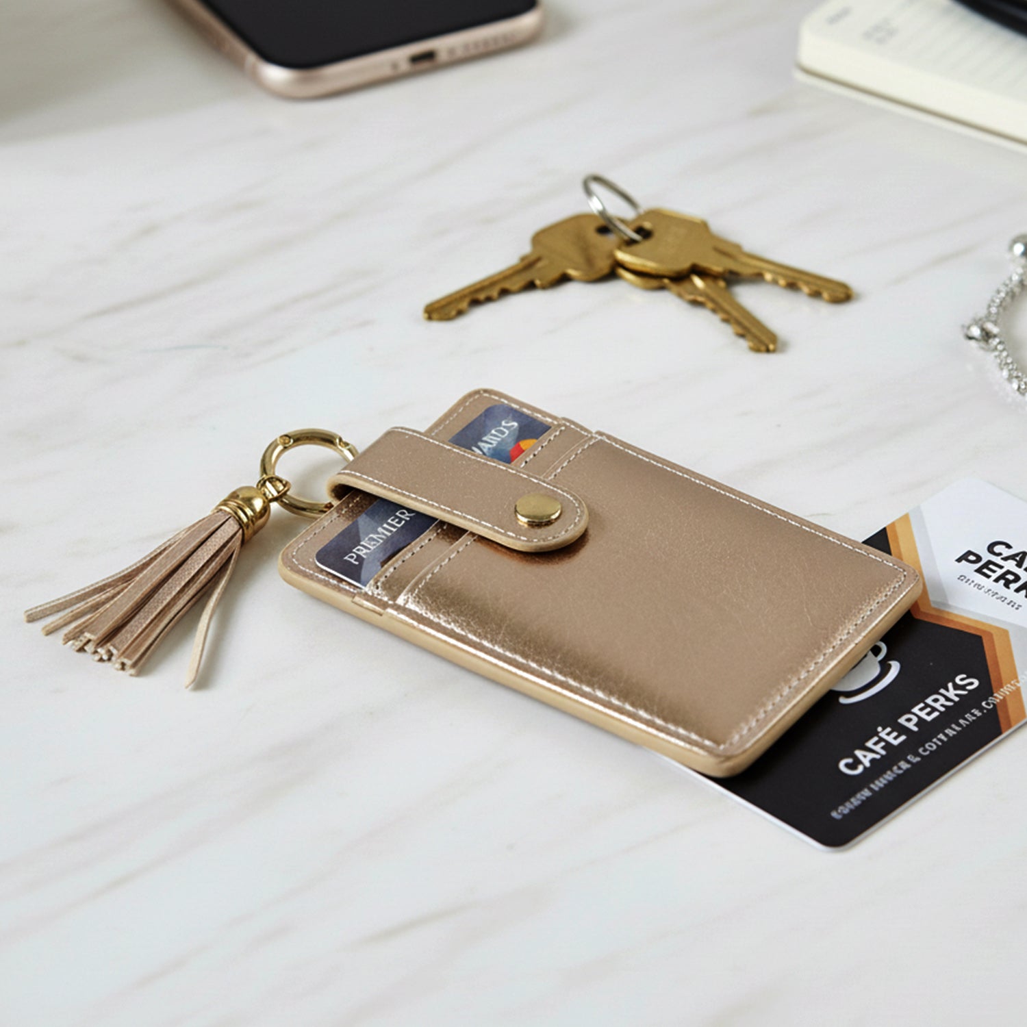 PU Leather ID holder with detachable neck lanyard