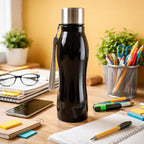 Close-up of the 600ml stainless steel water bottle's mouth for easy drinking.