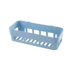 The space-saving corner caddy fits perfectly in tight shower areas.