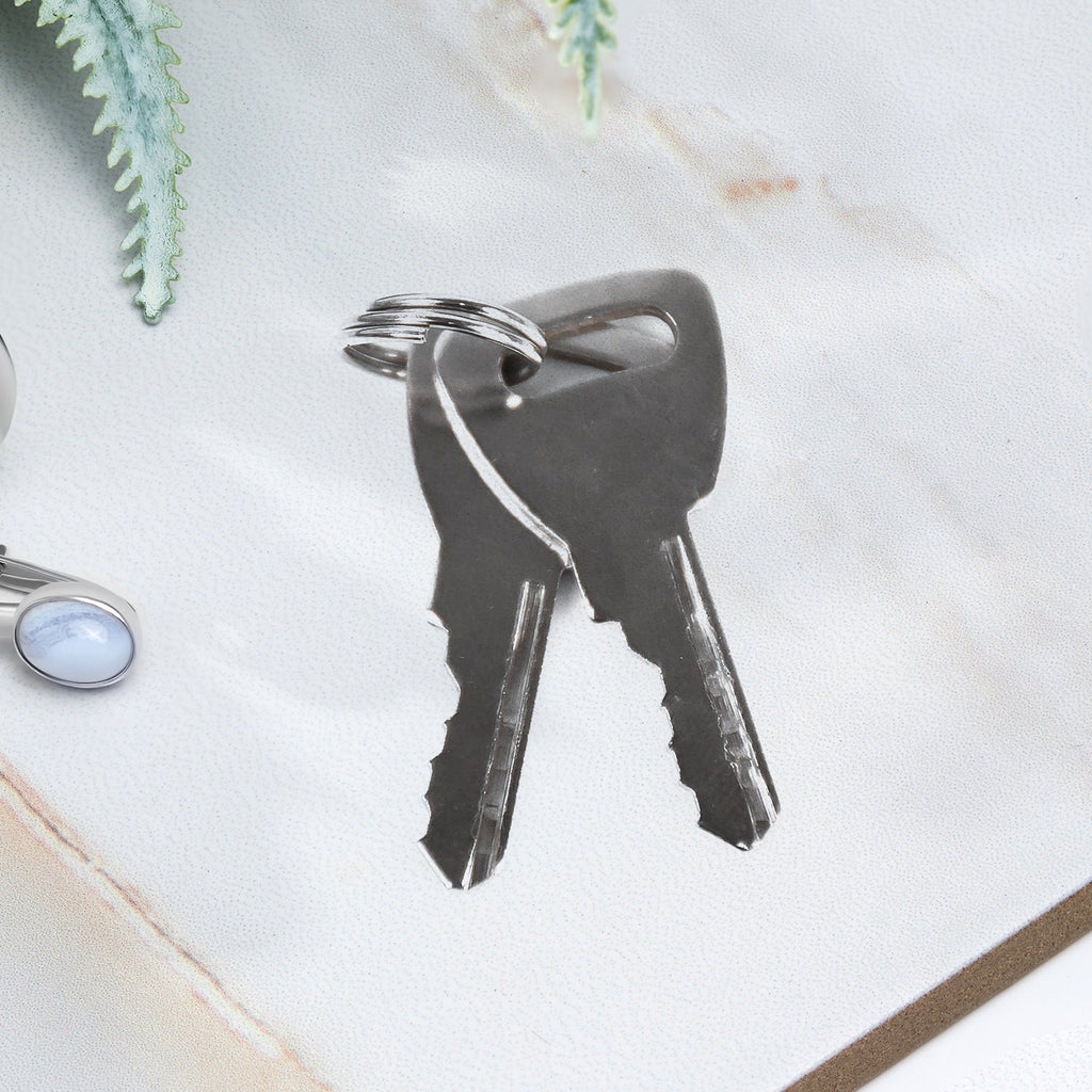 Heavy duty lock with protective polymer sleeve and 2 keys included
