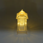 LED Crystal Lamp in a lantern shape, showcasing its flickering candle effect.