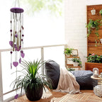 Smiley and hearts wind chime, perfect for adding a touch of cheer to your balcony.