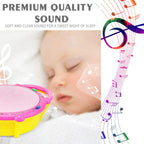 Side angle of the Flash Drum Toy, showcasing its musical and light-up features for toddlers.