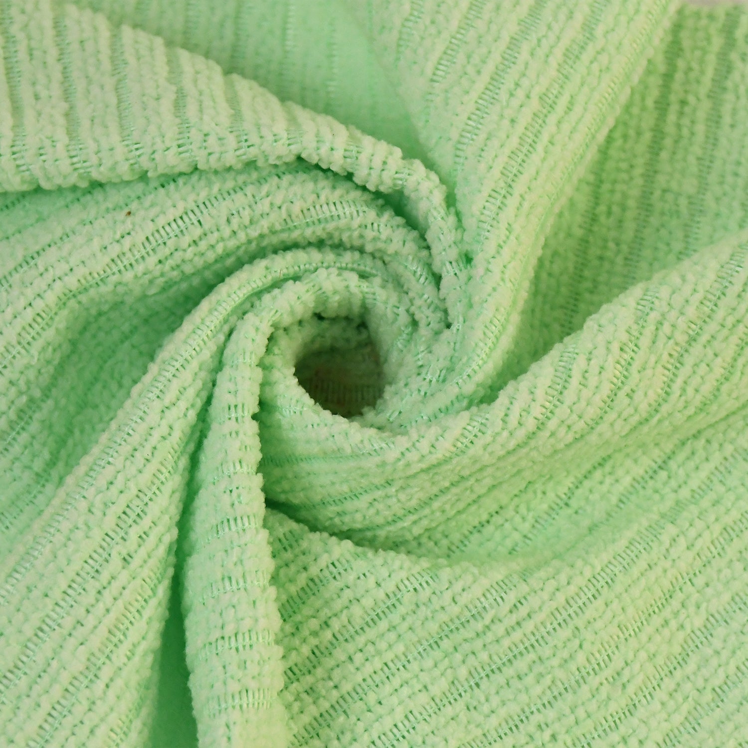 Pack of microfiber cleaning cloths arranged for household cleaning tasks