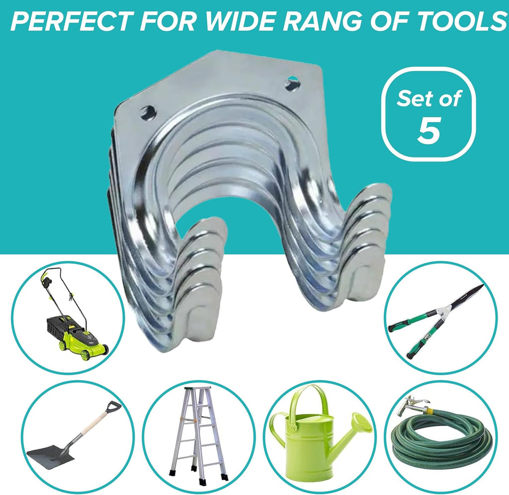 A single heavy duty tool hanger hook with included mounting screws for easy installation.