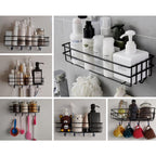 3-in-1 shower shelf rack placed in bathroom for storage